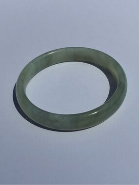 Green Jade Bangle Bracelet